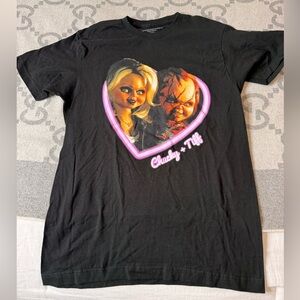 NWOT Unisex Chucky & Tiff Black T-Shirt